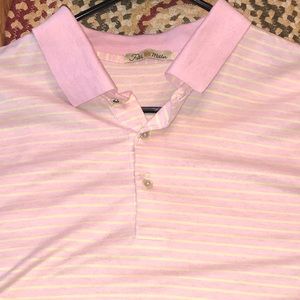 Large Men’s Peter Millar pink polo
